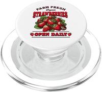Farm Fresh Strawberries - Vintage Organic Market PopSockets PopGrip for MagSafe