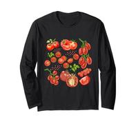 Farm Fresh Tomato Fruit Garden Cottagecore Vegan Aesthetic Long Sleeve T-Shirt