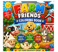 Farm Friends: Animals Farm Coloring Book