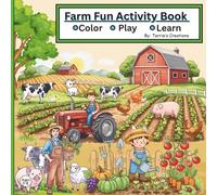 Farm Fun Activity Book: Coloring, Tracing and Maze for Early Learning for Kids Ages 3-8