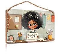 Farm Hanging Door Sign Creative Stationery Corner: A Child'S Artistic Haven Wooded Sign Welcome Sign Home Décor Store Home Decor(23X35CM)