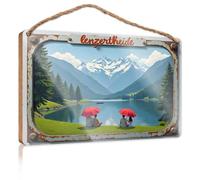 Farm Hanging Door Sign Lenzertheide: A Serene Mountain Retreat With Friends Under Red Um Wooded Sign Welcome Sign Home Décor Store Home Decor(23X35CM)