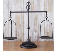 Farm House Scale Scale Candlestick Candleholder Black Unique Centerpiece Stand Vintage Originality Style Decorative Metal Country Home Table Decor
