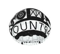 Farm Houses Windmill Tractor Multi-Scene And Multi-Purpose Shower Spa Double-Layer Waterproof Shower Cap And Cooking Cap, Suitable For Adults, Children And Men And Women.