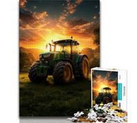 Farm Implement Tractor Jigsaw Puzzles for Adults 1000 Piece Puzzle,for Educational Game Challenge Toy for Is Ideal As A Gift for The Whole Family (75x50cm)