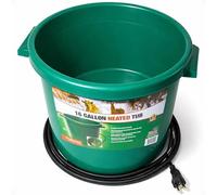 Farm Innovators Heated Bucket, Livestock Water Bowl with Heating Element, 16 Gallon