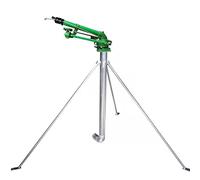 Farm Irrigation Spray Gun with Bracket and Replacement Nozzle, 22-55m Water Range, 360° Rotating Rocker Nozzle for Outdoor Use