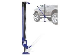 Farm Jack 3 Tonne Capacity, 152 Cm/60" Ratcheting Utility High Lift Jack with 15.5-137 Cm Lifting Range, Heavy Duty Steel Off-Road Lift for Tractor, Truck, SUV, Blue