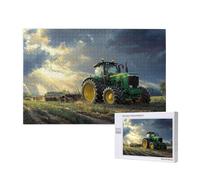 Farm Jigsaw Puzzles for Adults 500, Tractor Large Wooden Puzzles for Adults, Funny/Difficult/Impossible/Challenging Decompression Games, As a Birthday for Women and Men 2T-980