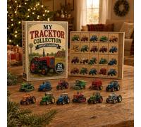 Farm Life Advent Calendar 2026, Christmas 24 Day Countdown Decor | Agricultural Machinery Acrylic Ornament Set, Seasonal Rural Farm Decor for Indoor Display Holiday Celebration