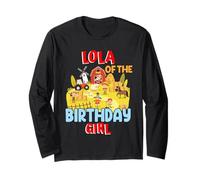 Farm Lola of The Birthday Girl Party Tractor Animals Long Sleeve T-Shirt