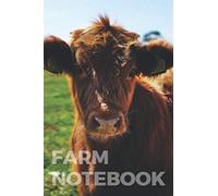 Farm Notebook: Cow Farm Agriculture Ranch Composition Book (College Rulled, 6x9 inch, 100 pages)