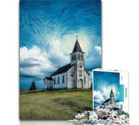 Farm Oil Painting Jigsaw Puzzles 1000 Pieces for Adults Teens,Learning Educational Toy for Is Ideal As A Gift for The Whole Family (38x26cm)