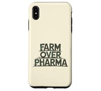 Farm Over Pharma Funny Homesteading Natural Organic Humor Case for iPhone XS Max
