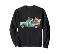 Farm Pickup Truck with Farm animals Farmer_s Wife Cow Girl Sweatshirt