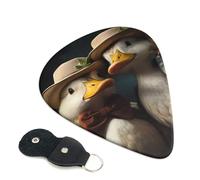 Farm Poultry Guitar Plectrums, 6 Guitar Plectrums, Double Sided Printing, For Acoustic Guitar, Bass, Ukulele, Electric Guitar (0.46 Mm 0.71 Mm 0.96 Mm)