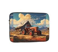 Farm Red Tractor Laptop Sleeve Case 15 Inch Suitable for Notebook Computer Tablet Traveling Carrying Simple Case