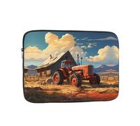Farm Red Tractor Laptop Sleeve Case 17 Inch Suitable For Notebook Computer Tablet Traveling Carrying Simple Case