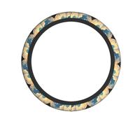 Farm Red Tractor Steering wheel cover.Full Print Steering Wheel Cover, Chloroprene Rubber, Easy Install for Cars, SUVs, ATVs, Trucks