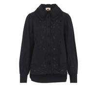 FARM Rio cut-out scalloped blouse - Black XS-S-M-XL