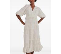 FARM Rio ruffles trim dress - White S-M-L