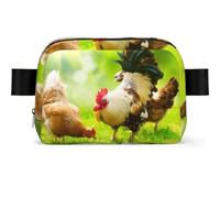 Farm Rustic Chickens Fanny Pack for Men Women, Water Resistant, Adjustable Crossbody Strap