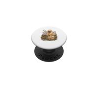 Farm Silkie Hen portrait, chickens, birds PopSockets Adhesive PopGrip