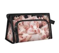 Farm Small Pig Travel Makeup Bag for Women Men Kids Girls Boys Cute Pig Multipurpose Wash Pouch Bag Toiletry Cosmetic Toiletries Shower Bag Organizer