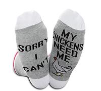 Farm Sock Farming Gift Sorry I Can't My Chickens Need Me Funny Chicken Socks For Farmer (My Chickens Need Me EU)