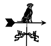 Farm Stainless Steel Home Weather Vane with Figurine Wind Direction Indicator Weathervane Measuring Tools for Home Outdoor Garden Crafts Ornaments