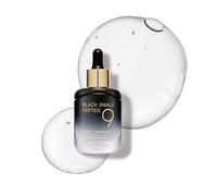 FARM STAY Black Snail & Peptide 9 Perfect Ampoule 35ml - Elasticity Boosting Serum with Snail Mucin & 9 Peptides,Women & Men, (MADE IN KOREA)