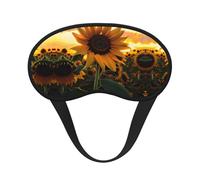 Farm Sunflower Sleep Mask Soft Eye MaskBlindfold Eyeshade Smooth Comfortable Eye Cover with