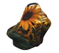 Farm Sunflower Versatile full-print Stroller Chair Cover/Nursing Cover, specially designed for your baby