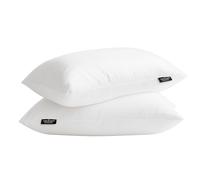 Farm To Home 100% Organic Cotton Bed Pillows King Size Set of 2 - Down Alternative Hotel Quality White Bedding for Back and Side Sleepers,20"x36"