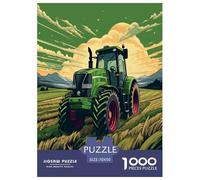Farm Tractor Art for Adults Fun Jigsaw Puzzles 1000 Pieces Agriculture Education Game Home Decoration Intellectual Game Stress Relief Toy Challenge Educational 70x50cm/1000pcs