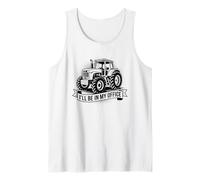 Farm Tractor Farmer and Farming, I’ll Be in My Office Tank Top