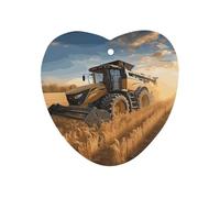 Farm Tractor Harvest Car Air Freshener Hanging, Long Lasting Scented Car Aromatherapy Tablets, Love form Fragrance Scented Cards for Vehicles, Bedroom, Wardrobe Gray-style
