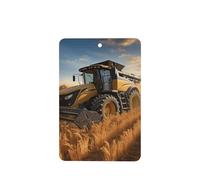 Farm Tractor Harvest Car Air Fresheners Cards Set of 4 Pieces, Long-Lasting Auto Aromatherapy Tablets Gifts Car Rearview Mirror Pendant Hanging Scented Cards for Wardrobe Bathroom