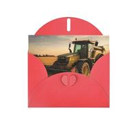 Farm Tractor Harvest Greeting Cards Blank Note Cards with Envelopes Happy Birthday Card Thank You Card Wedding Party Invitation Cards for All Occasions 4x6 Inch