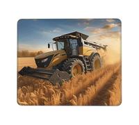 Farm Tractor Harvest Mouse Pad with Stitched Edge, Comfortable Mouse Pads with Non-Slip Rubber Base Gaming Mouse Mat Washable Mousepads Computers Laptop Desk Accessories for Office 7 x 8.6 in