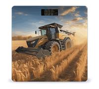 Farm Tractor Harvest Scale for Body Weight LED Display Sturdy Tempered Glass Digital Bathroom Scale Anti-Slip Highly Accurate Digital Weighing Machine for People 400lb Capacity