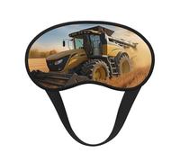 Farm Tractor Harvest Sleep Mask for Side Sleeper Soft Breathable Sleeping Eye Mask Blackout Silk Eye Sleep Shade Cover with Elastic Strap Night Blindfold for Women Men Travel Nap