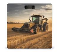 Farm Tractor HarvestScale for Body Weight with LCD High Precision Weighing Scales Fashion Sturdy Tempered Glass Weight Scales Easy-to-Read Digital Bathroom Scale for Daily 400lb