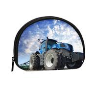 Farm Tractor Printed Portable Full-Width Printed Coin Purse is Convenient for Daily Use