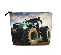 Farm Tractor Toiletry Bags for Women, Portable Travel Cosmetic Bag, Daily Organiser with Zipper