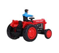 Farm Tractor Toy Alloy Vehicle Model with Simulation Design for Kids Pretend Play Ages 3+ (Red)