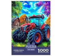 Farm Tractors 1000 Piece Jigsaw Puzzle with Whimsical Design - A Charming Challenge for All Ages And Beautiful Home Decoration 38x26cm/1000pcs