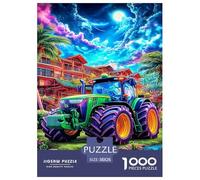 Farm Tractors 1000 Piece Jigsaw Puzzle with Whimsical Design - A Charming Challenge for All Ages And Beautiful Home Decoration 38x26cm/1000pcs