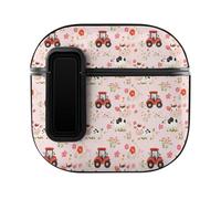Farm Truck Red Tractor Case Compatible with AirPods 4 Hard Earphone Case Protective Cover