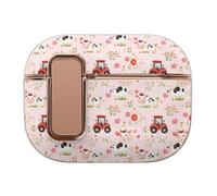 Farm Truck Red Tractor Headphone Case Compatible with Airpod Pro 2 Protective Cover Cute Hard Case